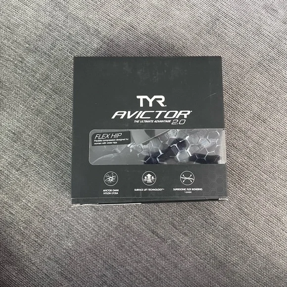 NWT: TYR Women's Avictor 2.0 Swimsuit in Black and Gray, Open Back - Picture 8 of 9